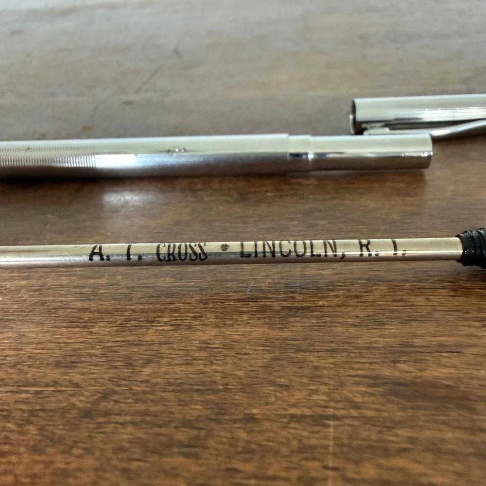 Vintage Cross Chrome Classic Century Ballpoint Pen‎ USA Twist Action Retro READ